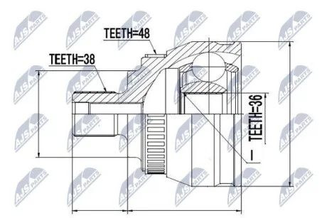 Audi a6 шарнир равных угловых скоростей ауди а6 на AUDI,VW NTY NPZAU049