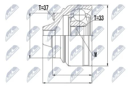 Bmw xdrive x3 шарнир равных угловых скоростей бмв иксдрайв x3 NTY NPZBM008