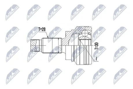 PRZEGUB ZEWNиTRZNY BMW 3/4 F3/F8 318/320/420 11-, 116D,118D,120D 10- ATM, 318D/ NTY NPZBM013