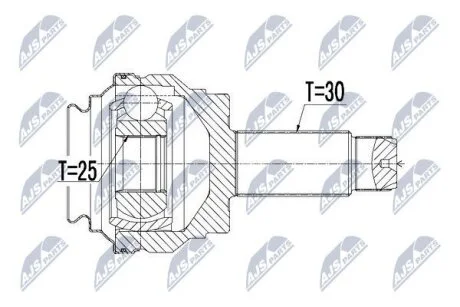 Шарнирный комплект, приводной вал на BMW NTY NPZBM014