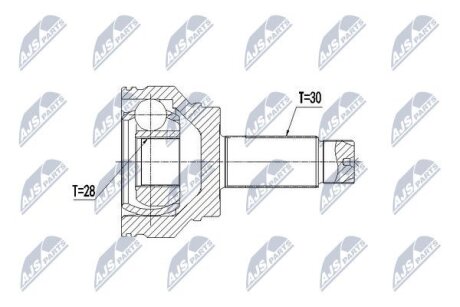Bmw x5/x6 шарнир равных угловых скоростей бмв x5/x6 NTY NPZBM016