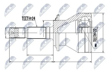 Daihatsu terios шарнир равных угловых скоростей дайхатсу териос на DAIHATSU,TOYOTA NTY NPZDA013