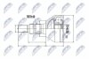 Chevrolet captiva шарнир равных угловых скоростей шевроле каптива на CHEVROLET,OPEL NTY NPZ-DW-027 (фото 1)