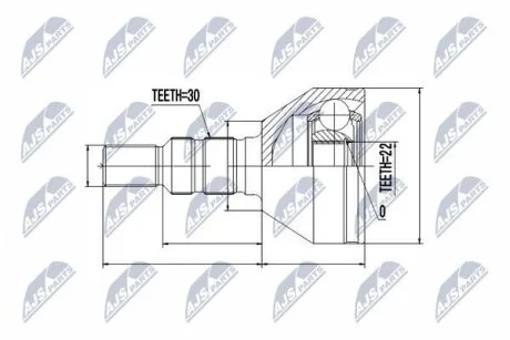 Chevrolet captiva шарнир равных угловых скоростей шевроле каптива на CHEVROLET,OPEL NTY NPZ-DW-027