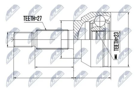Шарнирный комплект, приводной вал на FORD NTY NPZ-FR-028