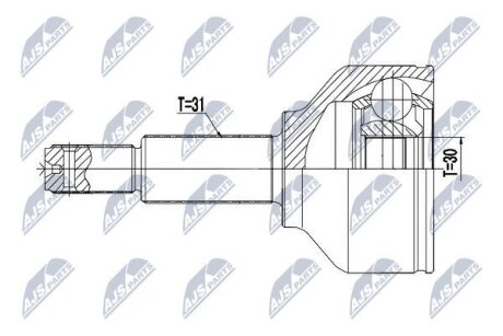 Ford transit шарнир равных угловых скоростей форд транзит NTY NPZ-FR-053