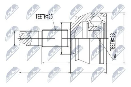 Opel corsa d шарнир равных угловых скоростей опель корса д на ALFAROMEO,FIAT,LANCIA,OPEL NTY NPZFT053