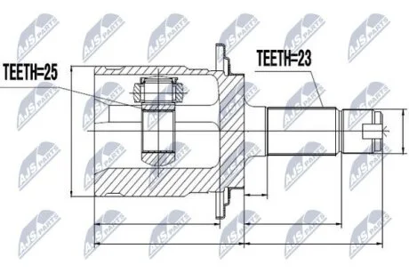 Honda cr-v шарнир равных угловых скоростей хонда cr-v на HONDA NTY NPZ-HD-046