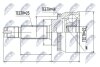 Hyundai accent шарнир равных угловых скоростей хюндай акцент на HYUNDAI NTY NPZHY539 (фото 1)
