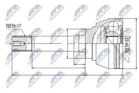 Шрус NTY NPZIS008