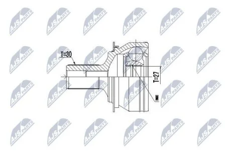 Mercedes-benz w176 шарнир равных угловых скоростей передний мерседес бенц w176 NTY NPZME022