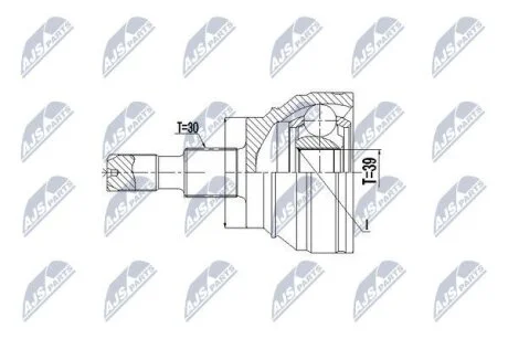 Mercedes-benz gl450/gl550 шарнир равных угловых скоростей мерседес бенс gl450/gl550 NTY NPZME024