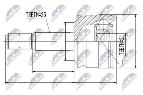 Mitsubishi colt z32 шарнир равных угловых скоростей митцубиши кольт z32 на Mitsubishi,Smart NTY NPZMS020