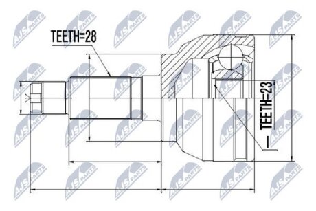 Mazda 3 bk шарнир равных угловых скоростей мазда 3 bk на MAZDA NTY NPZ-MZ-047