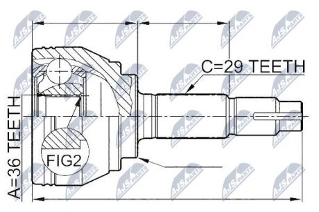 Nissan qashqai шарнир равных угловых скоростей нисан кашкай на NISSAN,RENAULT NTY NPZ-NS-078