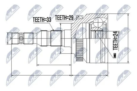 Opel corsa c шарнир равных угловых скоростей опель корса с на OPEL NTY NPZPL027