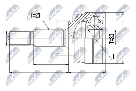 Renault clio iv шарнир равных угловых скоростей рено клио iv на RENAULT NTY NPZRE053