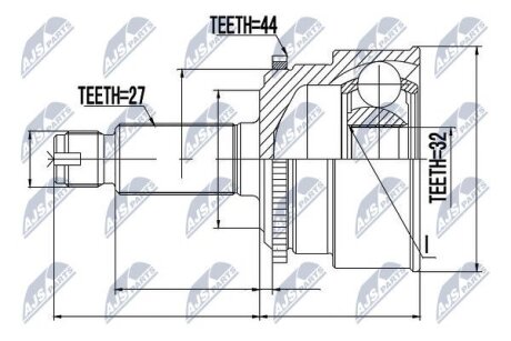 Subaru impreza шарнир равных угловых скоростей субару импреза на SUBARU NTY NPZ-SB-010