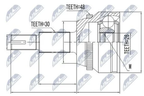 Lexus rx270 шарнир равных угловых скоростей лексус rx270 на LEXUS,TOYOTA,TOYOTAGAC NTY NPZTY010