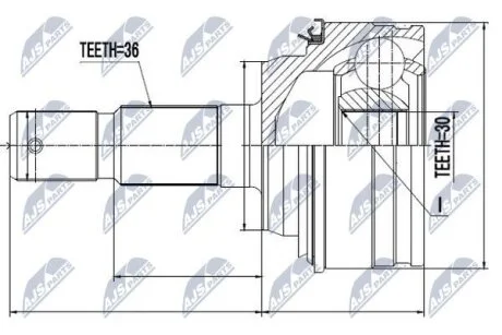 Toyota tundra шарнир равных угловых скоростей тойота тундра на TOYOTA NTY NPZ-TY-011