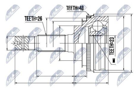 Toyota carina e jp шарнир равных угловых скоростей тойота карина e jp на TOYOTA NTY NPZ-TY-016