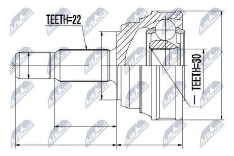 Vw golf iii шарнир равных угловых скоростей фольксваген гольф ііі на SEAT,VW NTY NPZVW013