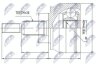 ШРУС наружный (комплект) (38x29 зубов) VW Multivan V T5 2.0-3.2 03- NTY NPZVW033 (фото 1)