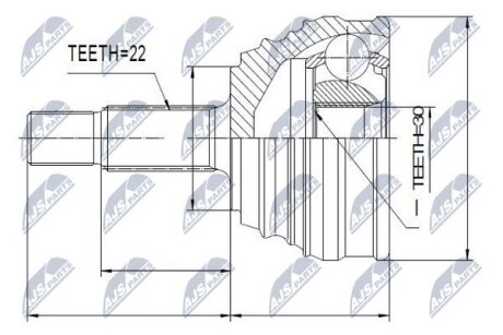 Vw polo шарнир равных угловых скоростей фольксваген поло на VW NTY NPZ-VW-034