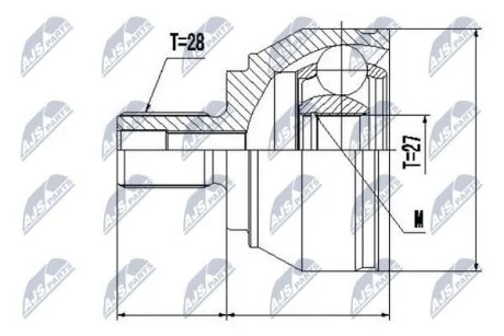 Vw amarok шарнир равных угловых скоростей фольксваген амарок на VW NTY NPZVW037