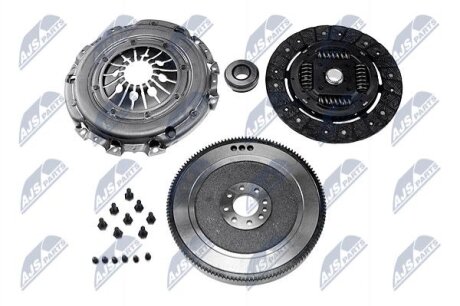 ZESTAW SPRZиGЭA Z KOЭEM JEDNOMASOWYM CITROEN/PEUGEOT 2.0HDI C4 04-10, C5 08-, C8 06-, JUMPY 07-, NTY NZSCT000