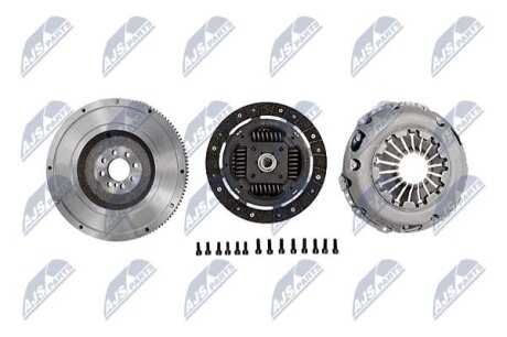 ZESTAW SPRZиGЭA Z KOЭEM JEDNOMASOWYM OPEL ENG. 1.3CDTI CORSA C/D 03-11, COMBO 05-10, MERIVA 06-10 NTY NZSPL003