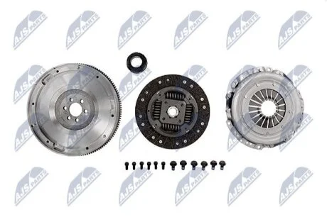 ZESTAW SPRZиGЭA Z KOЭEM JEDNOMASOWYM VW/AUDI/SKODA ENG.1.8,1.8T,2.0,1.9TDI 101KM PASSAT 99-05,A4/ NTY NZSVW009