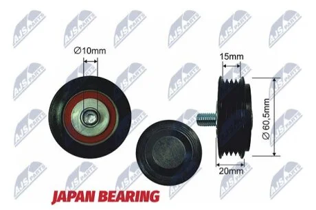 Audi a4 ролик ручейкового ремня ауди а4 на AUDI,SKODA,VW NTY RNKAU006