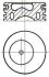 Поршень (83+0,5мм) Ford - BHPA,F9DA,F9DB,FFDA,HCPA,HCPB,P7PA,P7PB,P9PA,P9PB,P9PC,P9PD,R2PA,R3PA,RWPE NURAL 8710700710 (фото 1)