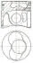 Поршень з кільцями VAG 80.00 1.9TDI AXC/AXB/ASZ/ARL T5 03- (CYL 3-4) TRAPEZ NURAL 8711490735 (фото 1)