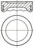 Поршень (63,5мм) Mercedes-Benz - M 160 NURAL 8713670000 (фото 1)