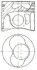 Поршень (81 мм) (циліндр 1, 2) VW - BGW,BHW,BMM,BMP,BRT,BVH,CBHA,CBJB,CBKA NURAL 8713950010 (фото 1)