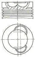Поршень двигуна NURAL 87-335900-30