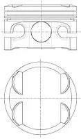 Поршень NURAL 8742220710