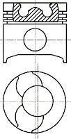 Поршень NURAL 8742230000