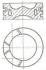 Поршень (85 мм) Citroen, Peugeot - 4HL (DW12C) / Ford KNBA,KNBB,KNWA,KNWB / LAND ROVER - 224DT NURAL 8743670000 (фото 1)