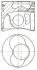 Поршень (81 мм) (циліндр 1, 2) VW - ACV,AGX,AHD,AHY,AJT,ANJ,APA,AUF,AXG,AXL,AYC,AYY,BBE,BBF NURAL 8750150000 (фото 1)