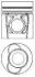 Поршень STD NURAL 87-743400-40 (фото 1)