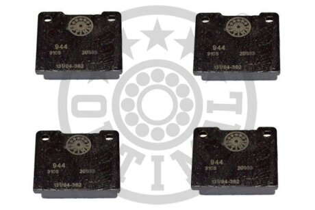 Комплект гальмівних накладок, дискове гальмо Optimal BP09106