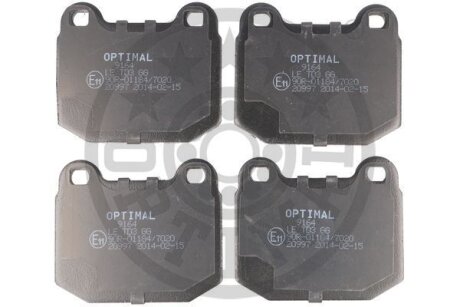 Гальмівні колодки дискові Optimal BP09164