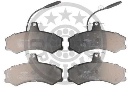 Комплект гальмівних накладок, дискове гальмо Optimal BP-09333