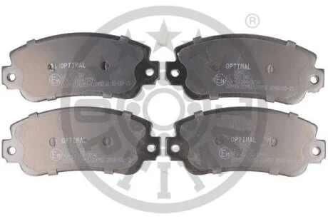Комплект гальмівних накладок, дискове гальмо Optimal BP-09342