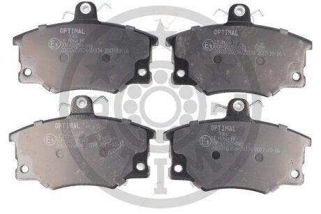 Комплект гальмівних накладок, дискове гальмо Optimal BP-09366