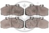 Комплект гальмівних накладок, дискове гальмо Optimal BP-09488 (фото 2)