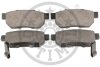 Комплект гальмівних накладок, дискове гальмо Optimal BP-09572 (фото 2)